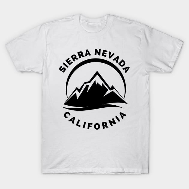 Sierra Nevada California - Sierra Nevada Ski Snowboard Mountain California Yosemite Travel T-Shirt by Famgift